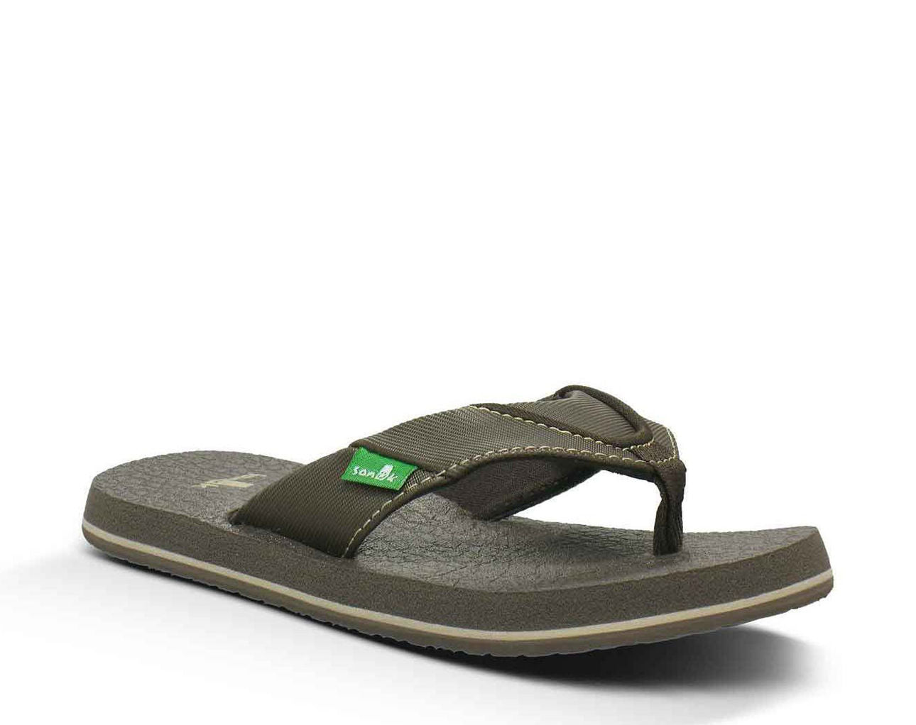 Sanuk Root Bear Cozy Brown Kids Flip Fliop SBS2914-BRN