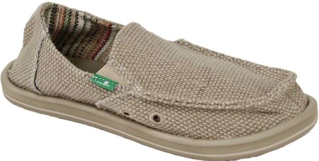 Sanuk Vagabond Khaki Canvas Kids Casual SBF1061-KHA