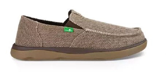 Sanuk Vagabond Tripper Brown Canvas Mens Casual 1018983-BRN