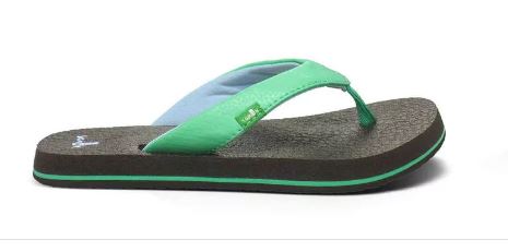 Sanuk Yoga Mat Aqua Canvas Kids Sandals SGS2914-ASKY