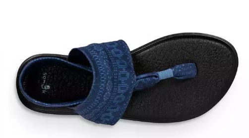 Sanuk Yoga Sling Blue Heaven Shibori Stripes Comfort Womens Sandals 1019795-BHSST