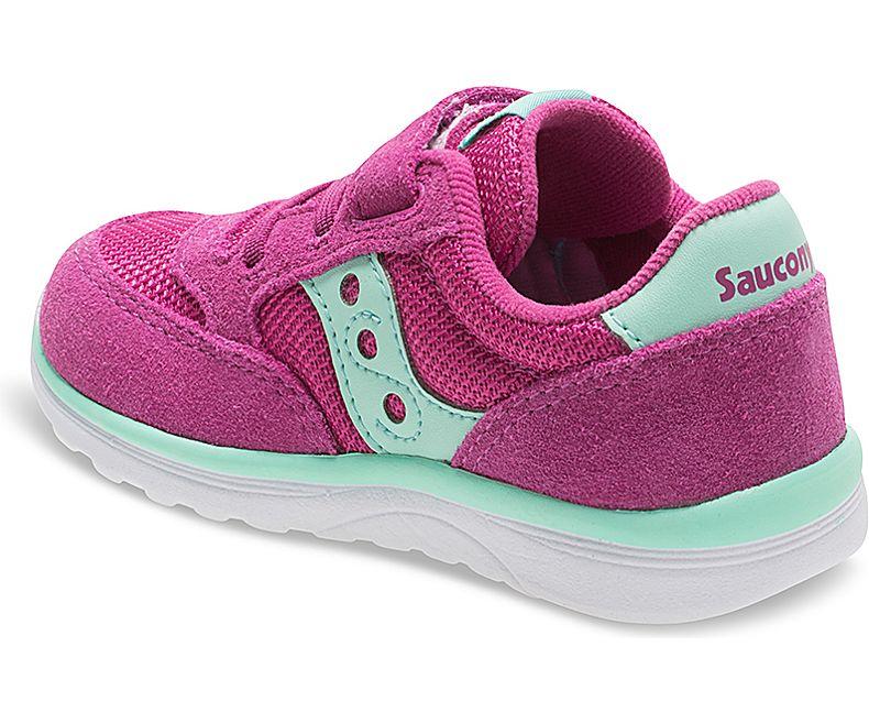 Saucony Baby Jazz Lite Sneaker Turquoise Velcro Closure Kids Shoes