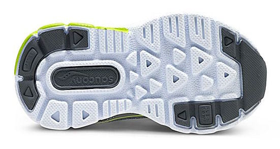 Saucony Baby Ride Velcro Grey/Lime Fabric Kids Athletic ST5374I