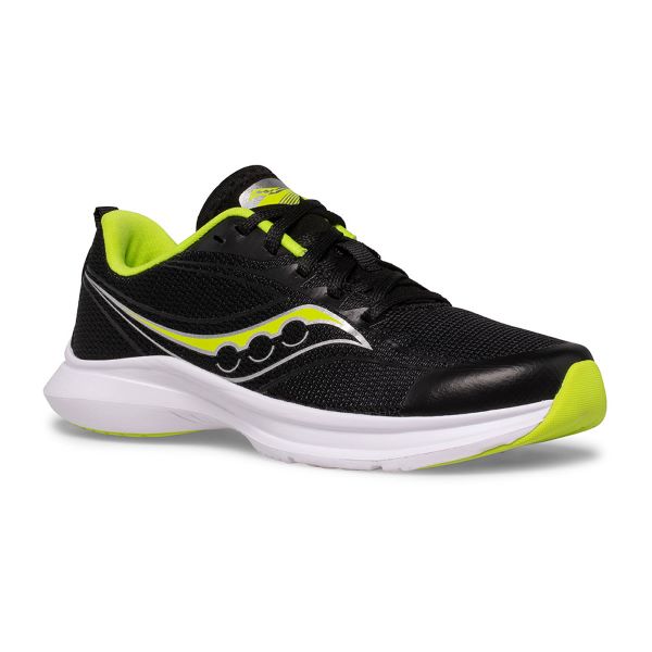 Saucony Black/Lime Kinvara 13 Big Kid's Sneakers SK265520