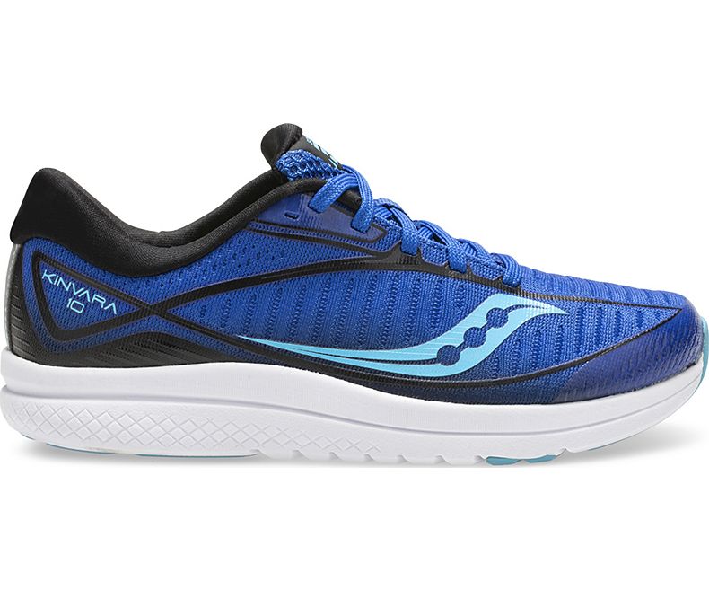 Saucony Blue/Black Kinvara 10 Big Kids Sneakers SK261821