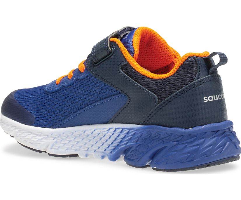 Saucony Navy Big Kid's Wind A/C Sneaker SK261527