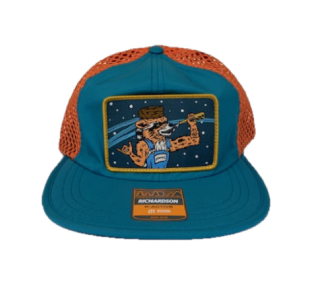 Savage Supply Teal/Orange Beer Bandit Raccoon Men's Cap BB-TEALORG
