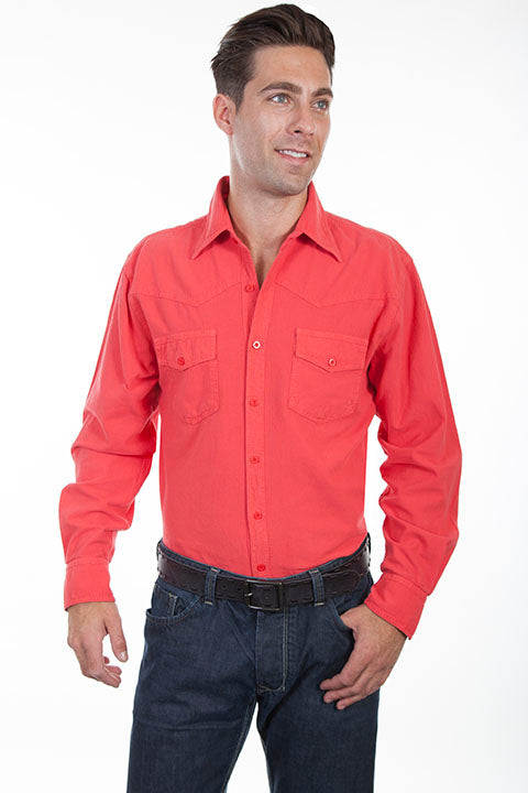 Scully Cayenne Casual Cotton Mens Long Sleeve Shirt CM7 **ONLINE ONLY