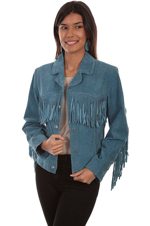 Scully Denim Womens Suede Fringe Jacket **ONLINE ONLY** L1016