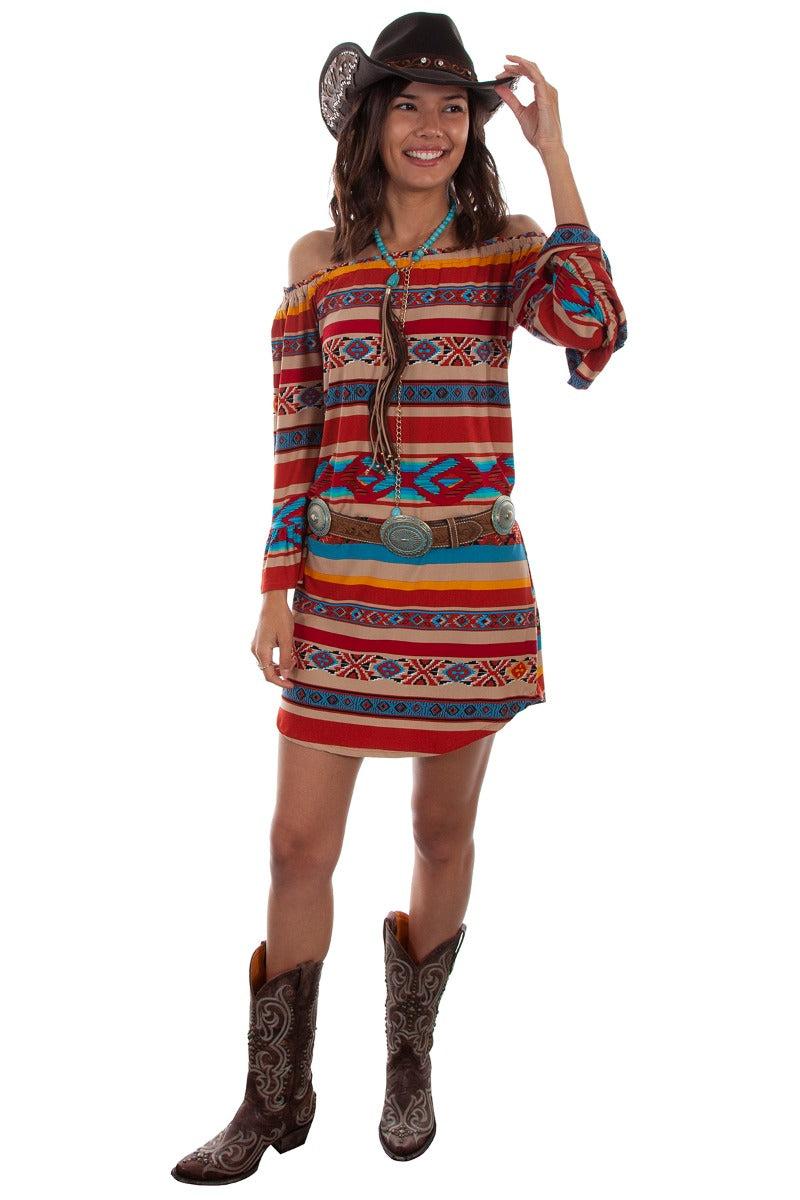 Scully Honey Creel Long sleeve serape peasant dress HC519 ***Online Only