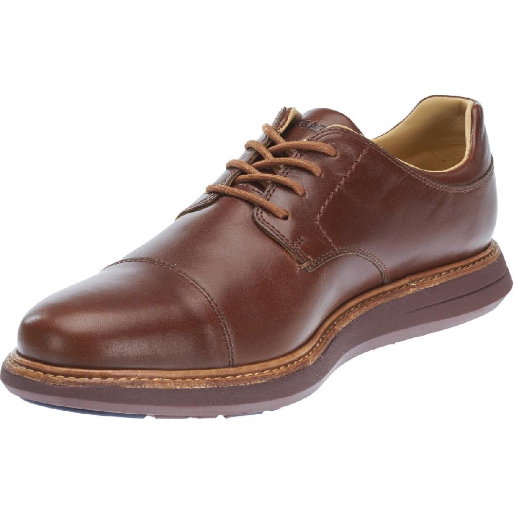 Sebago Smyth Cap Toe Ox Brown Leather Mens Comfort B130265