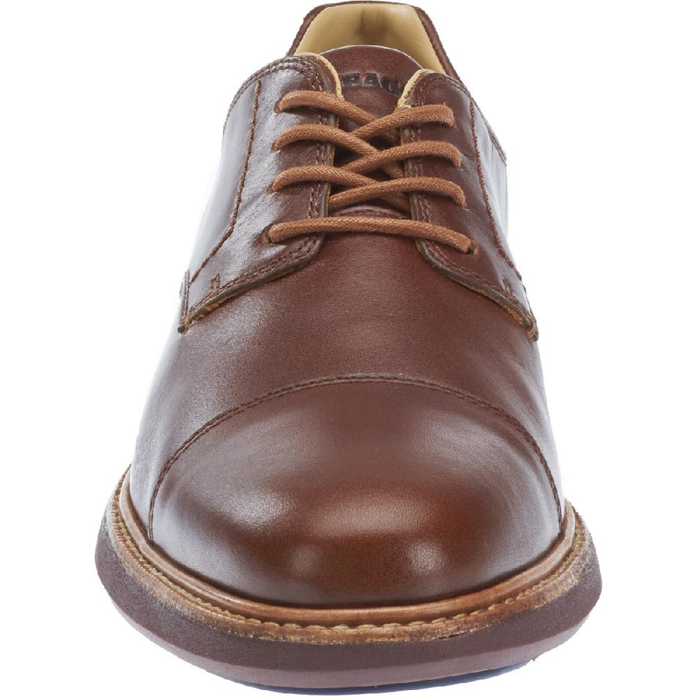 Sebago Smyth Cap Toe Ox Brown Leather Mens Comfort B130265