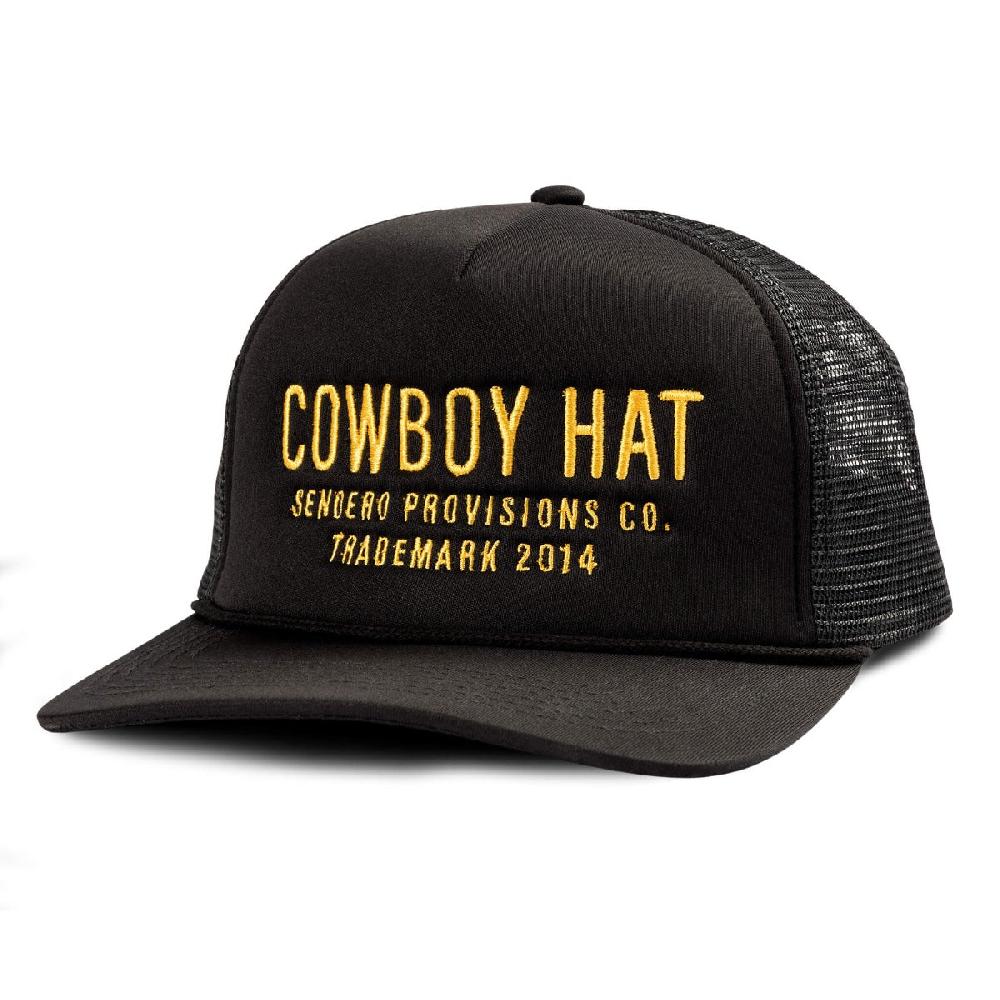 Sendero Black Cowboy Hat Trucker Cap SPCH121F16HZZ