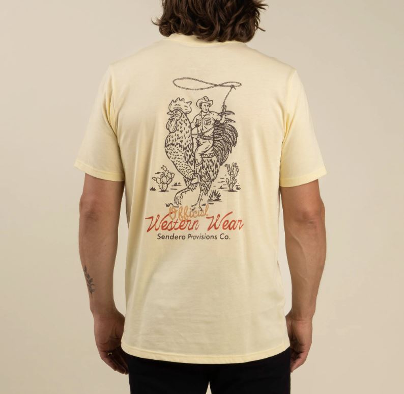 Sendero Cream Offical Western T-Shirt SPCS124F15-CRM