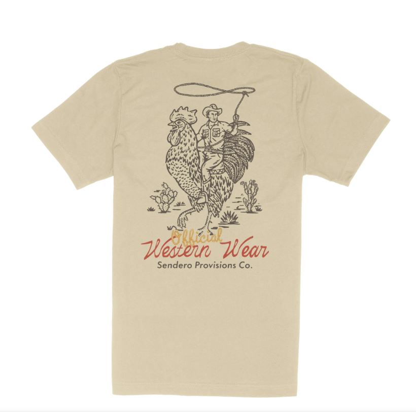 Sendero Cream Offical Western T-Shirt SPCS124F15-CRM