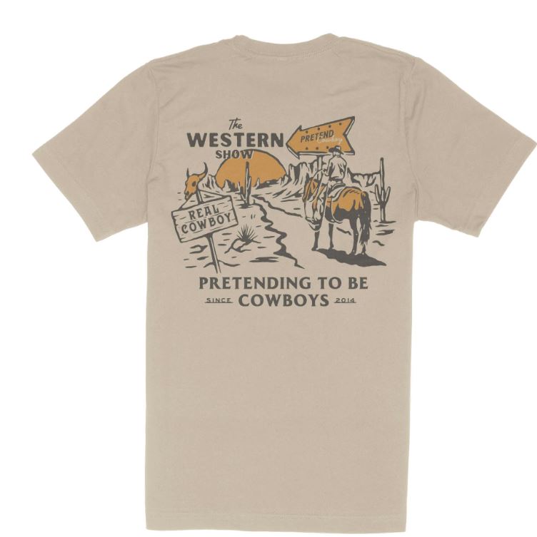 Sendero Sand Western Show T-Shirt SPCS120P12-SAND