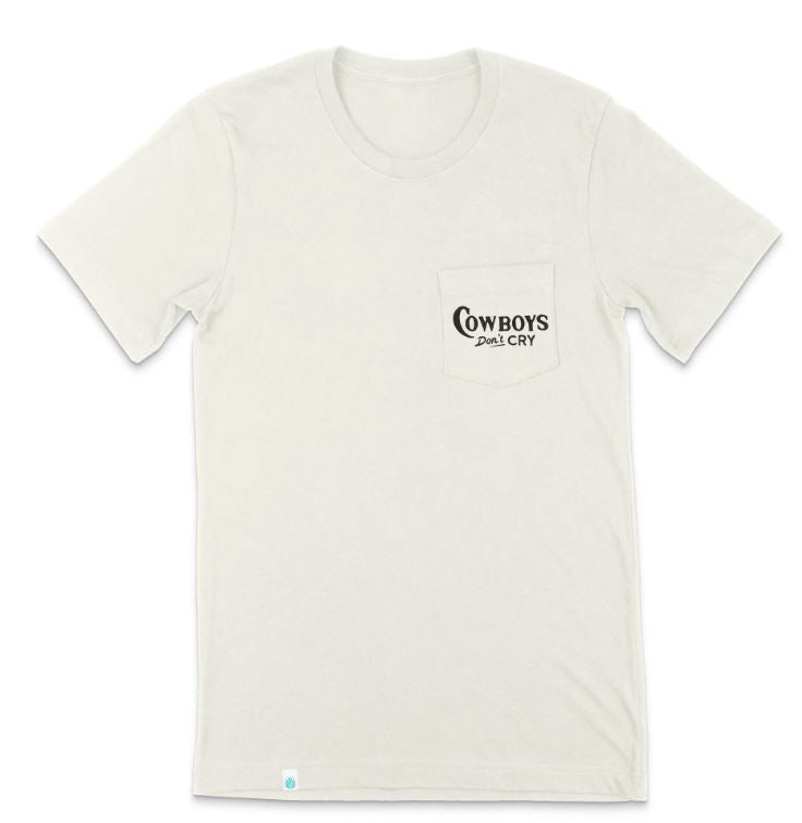 Sendero Vintage White Cowboys Don't Cry T-Shirt SPCS123S22A