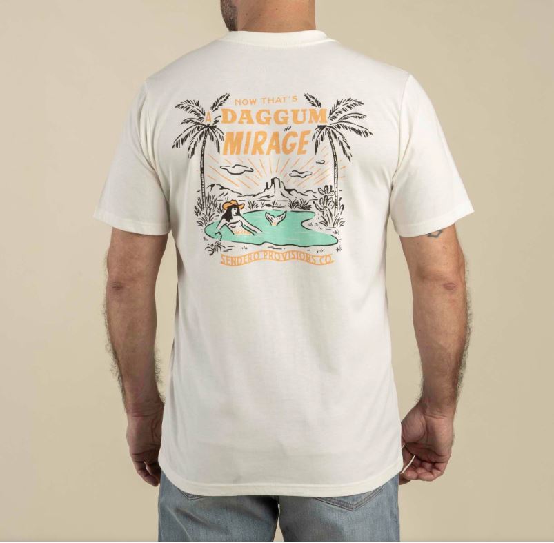 Sendero Vintage White Mirage Short Sleeve T-Shirt SPCS125S27