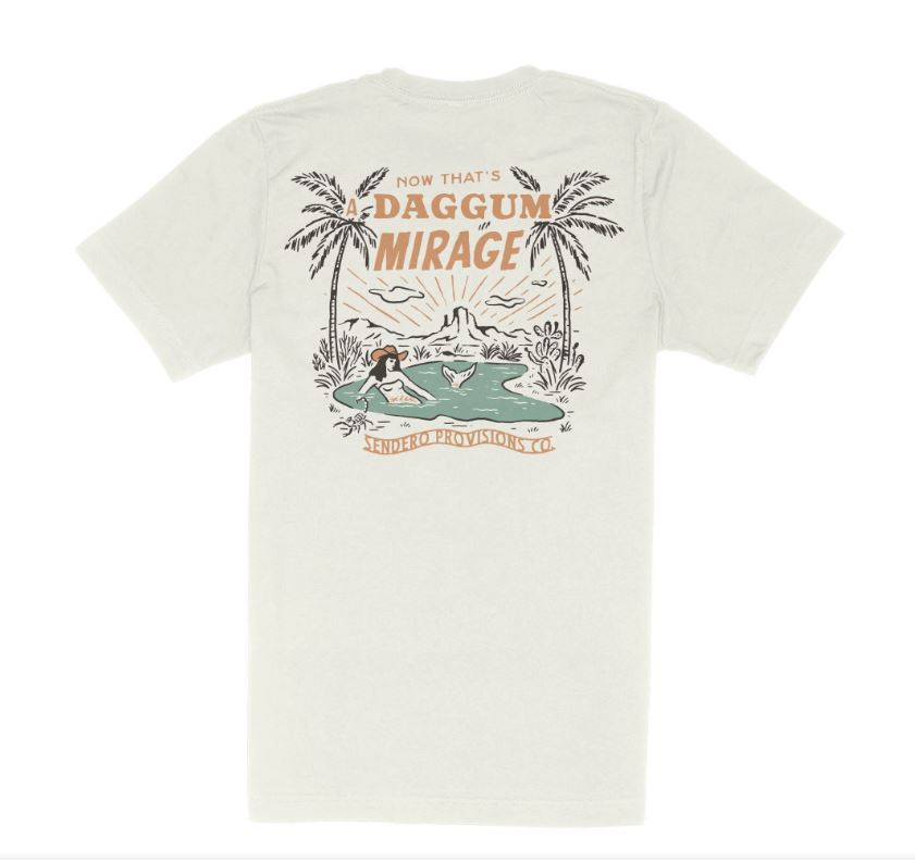 Sendero Vintage White Mirage Short Sleeve T-Shirt SPCS125S27