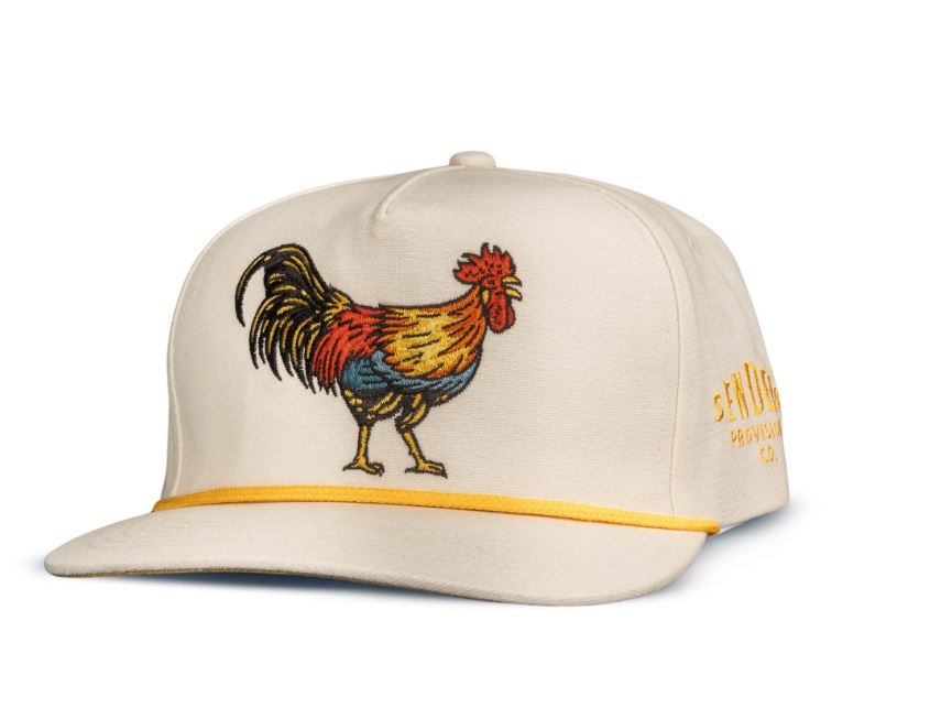Sendero White 5 Panel Yardbird Snapback Hat SPCH124S17AZZ