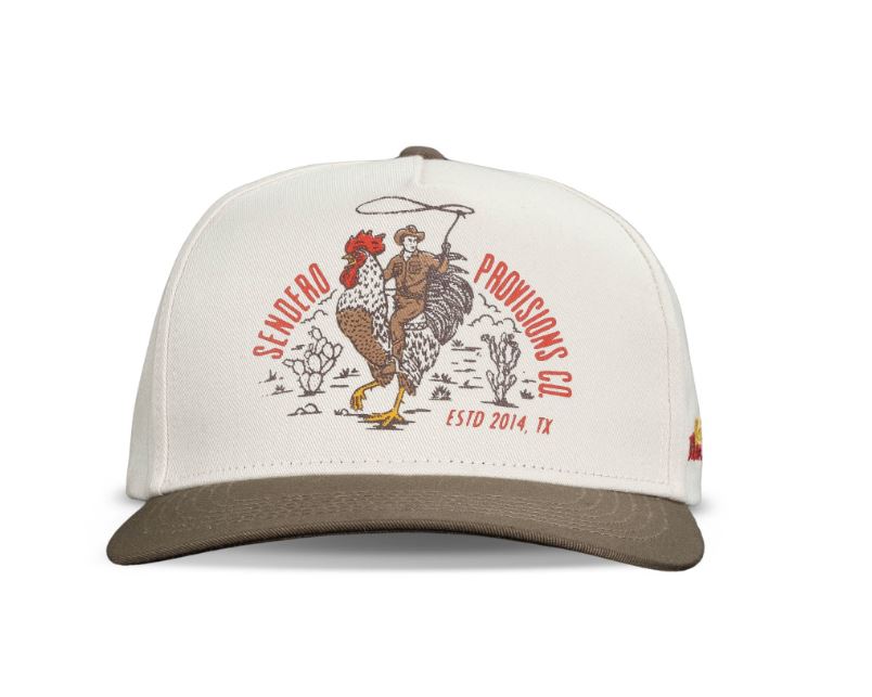 Sendero White/Brown 'Official Western' Hat SPCH124F19AZZ
