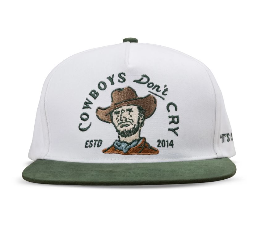 Sendero White/Green Cowboys Don't Cry Hat SPCH123S15A00