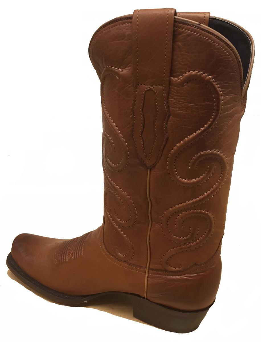 SF-HANDRANCH-M Tan Snip Toe with Top Lace Ladies Boot