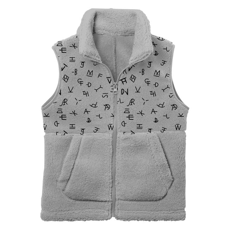 Shea Baby Grey Ranch Brand Fleece Toddler Zip Front Vest FLVEST03
