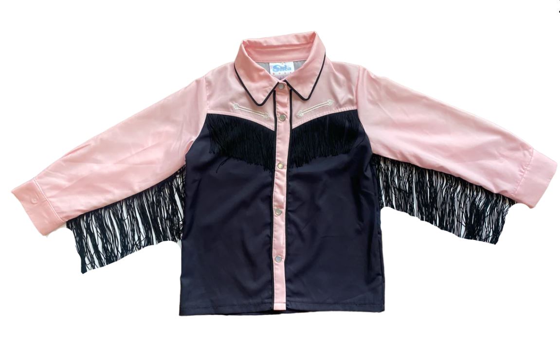 Shea Baby Pink Vintage Pearl Snap Toddler Shirt GWEST04