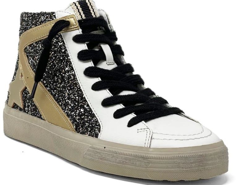 Shushop Black Pia Womens Hi Top Sneakers PIA-0304-001