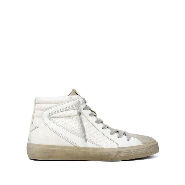 ShuShop Off White Snake Rooney Women's Hi Top Sneakers 00943-123