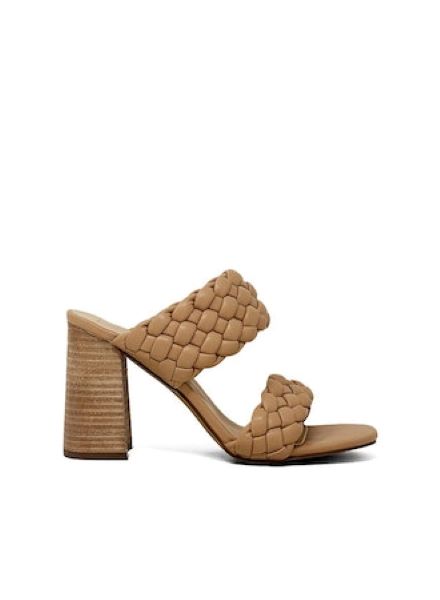 Shushop Taupe Heaven Women's Stacked High Heel Sandals 323-260