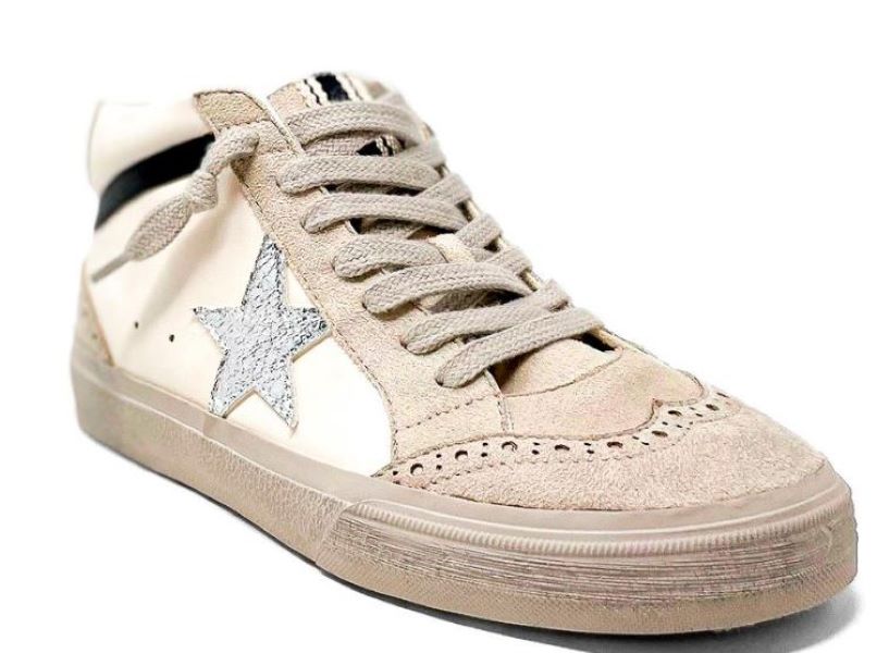 Shushop White Paulina Womens Hi-Top Sneakers PAULINA0190-100