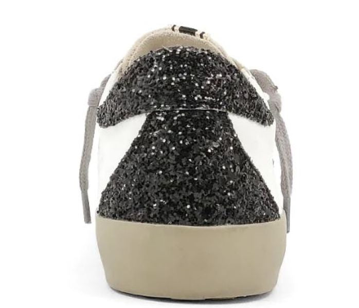 Shushop White With Gold Star Pamela Womens Sneakers PAMELA-0199-100