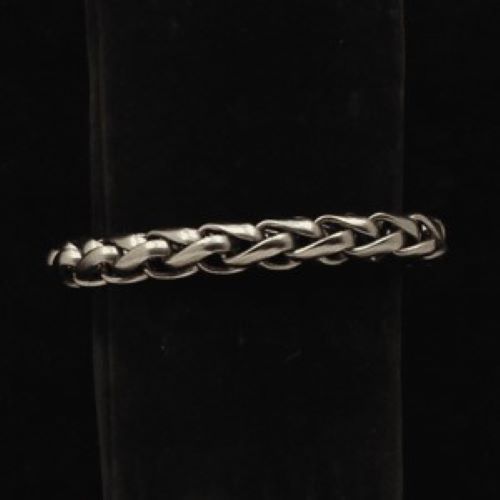 Silver Strike Gunmetal Braid Men's Bracelet D4710101