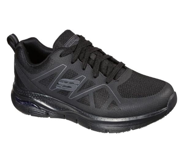 Skechers Black Arch Fit Sr Axtell Mens Work Shoes 200025