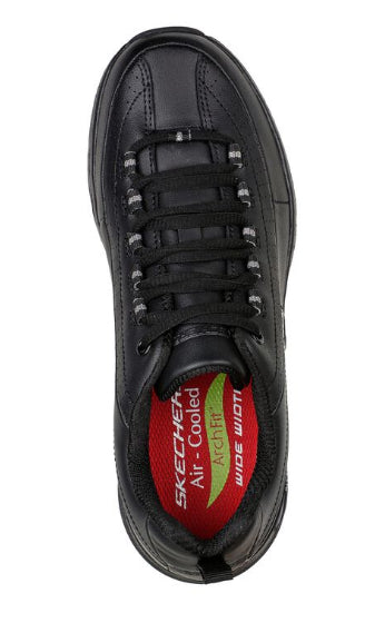 Skechers Black Arch Fit SR Trickel II Ladies Work Sneakers 108053