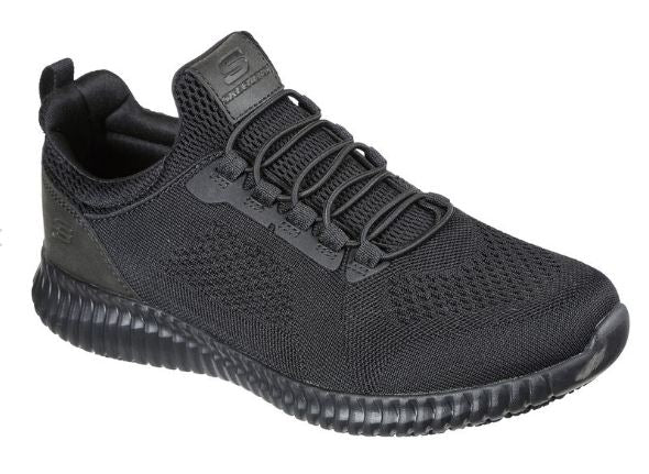 Skechers Black Cessnock SR Work Relaxed Fit Mens Work Sneakers 77188