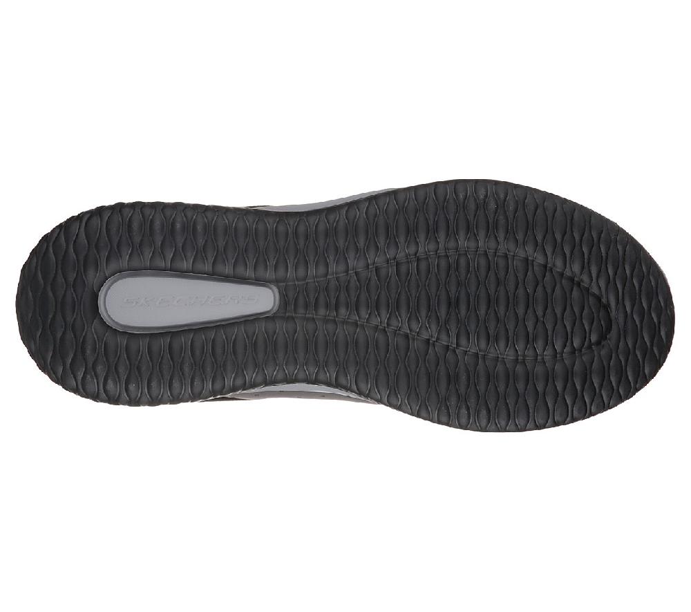 Skechers Black/Gray Delson Camben Mens Comfort Shoes 65474