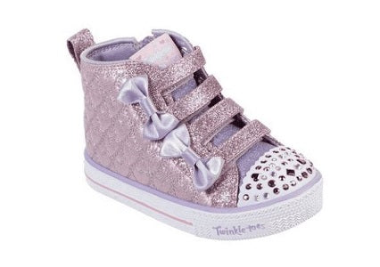 Skechers Pink/Lavander Girls Twinkle Toes: Shuffle Lite-Quilted Beauties Shoes 20271N