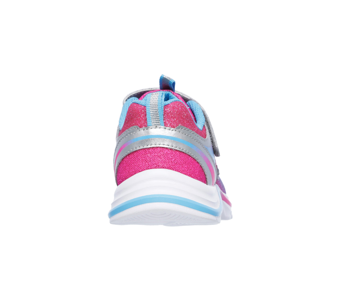 Skechers Swift Kicks Velcro Pink Multi Fabric Kids Athletic 10902-SMLT