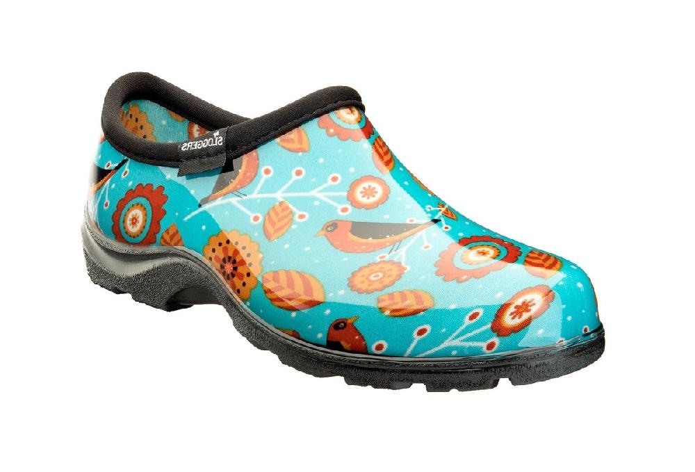 Sloggers Birds Turquoise Women's Waterproof Comfort Shoes 5123BRDTQ
