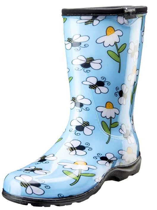 Sloggers Blue Bee Waterproof Womens Rain Boots 5020BEEBL