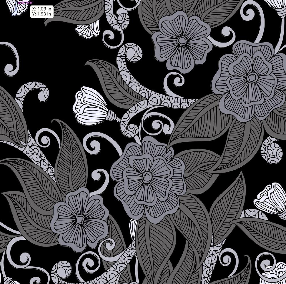 Sloggers Mod Floral Black Women's Waterproof Comfort Shoes 5120MODBK