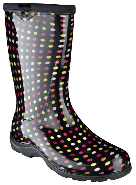 Sloggers Rain and Garden Boot - Multi Color Pin Dot Women's 5017PDM
