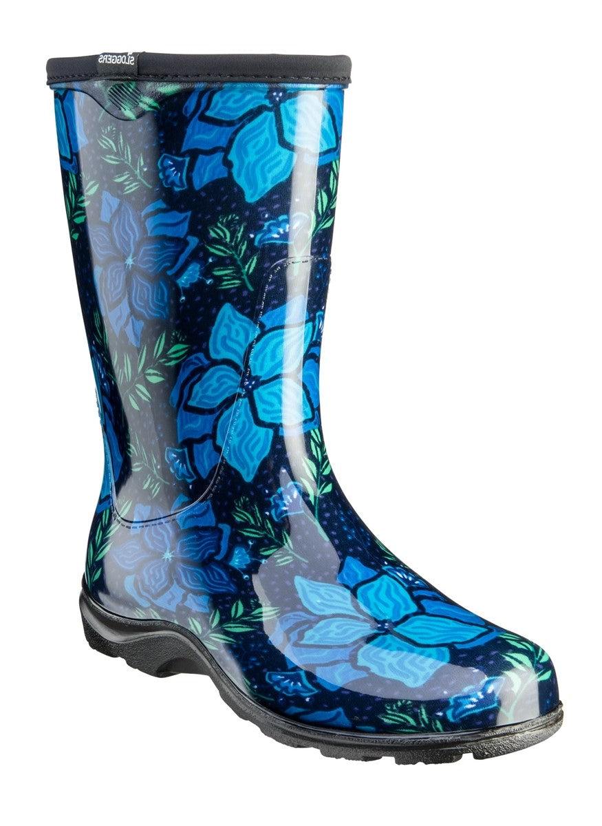 Sloggers Spring Surprise Blue Women's Rain & Garden Boots 5018SSBL