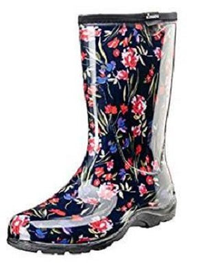 Sloggers Women's Fresh Cut Navy Garden Boot 5019FCT