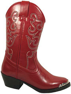 Smoky Mountain 1033 Red/Toe Rand Kids Western 1033