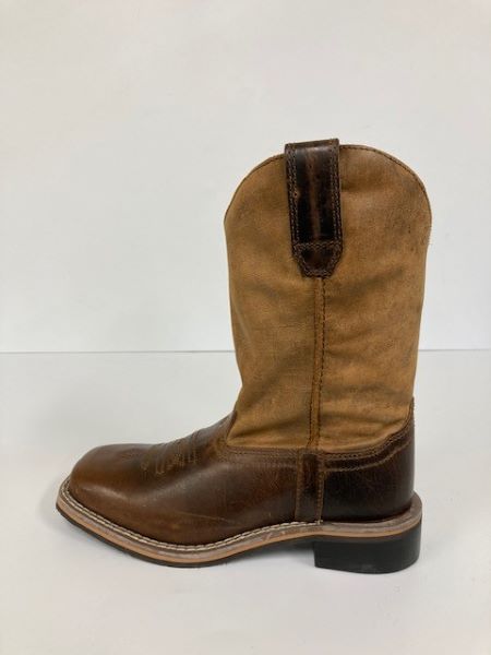 Smoky Mountain Boots Brown Leather Chidren's Square Toe Boot 3910C