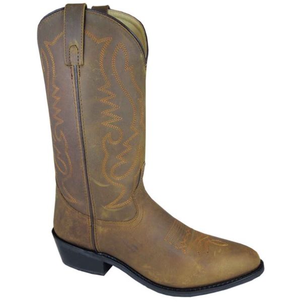 Smoky Mountain Brown Oil Distress Denver Mens Western Boots 4034-SM